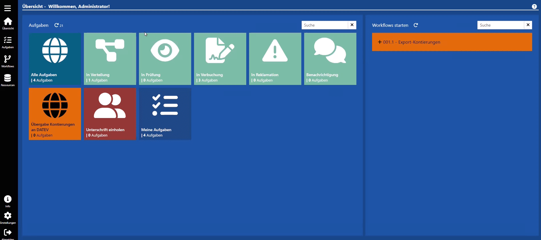 Demo: WMS Aufgabe weiterleiten